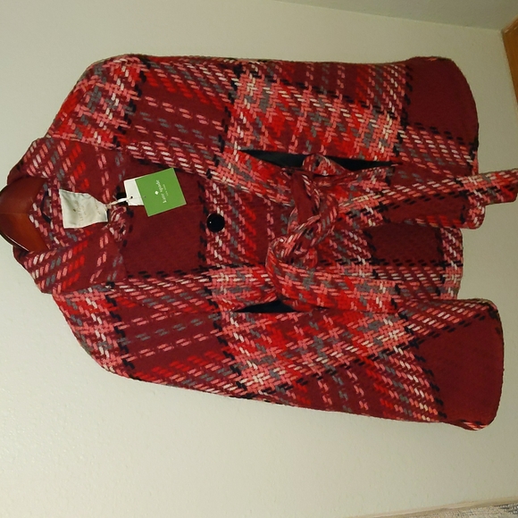 Kate Spade plaid cape